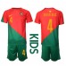 Billige Portugal Ruben Dias #4 Hjemmetrøye Barn VM 2022 Kortermet (+ korte bukser)